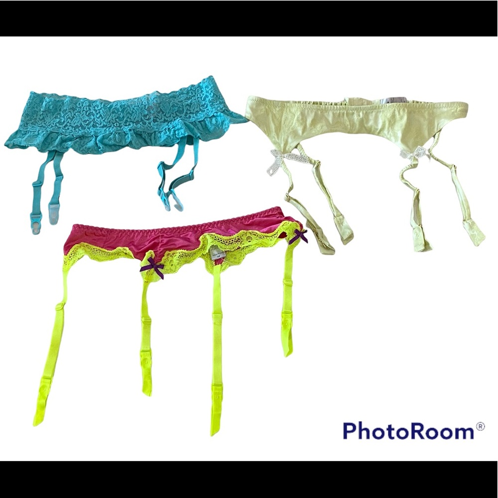 Bundle of 3 Victoria’s Secret Garters. NWOT